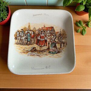 LANCASTER & SANDLAND WARE 4x4 Hanley England Souvenir "De Olden Days"